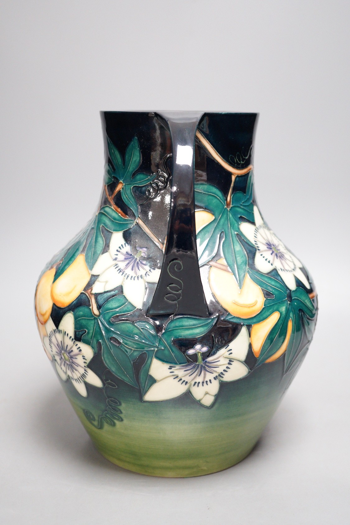 A Moorcroft pottery two handled vase, decorated with the 